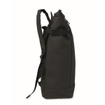 PU-Rucksack mit Fach für 15-Zoll-Laptop und Fahrradriemen, 20 L farbe schwarz fünfte Ansicht