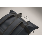 PU-Rucksack mit Fach für 15-Zoll-Laptop und Fahrradriemen, 20 L farbe blau achtes Detailbild