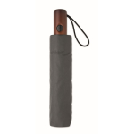 Windfester automatischer Taschenschirm aus Polyester, Ø 94 farbe dunkelgrau zweite Ansicht