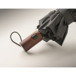 Windfester automatischer Taschenschirm aus Polyester, Ø 94 farbe dunkelgrau fünftes Detailbild