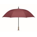 Automatischer windfester Pongee-Regenschirm mit geradem Griff, Ø 137 farbe bordeaux