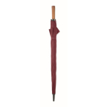 Automatischer windfester Pongee-Regenschirm mit geradem Griff, Ø 137 farbe bordeaux
