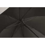 Automatischer windfester Pongee-Regenschirm mit geradem Griff, Ø 137 farbe schwarz viertes Detailbild