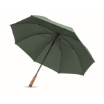 Automatischer windfester Pongee-Regenschirm mit geradem Griff, Ø 137 farbe grün dritte Ansicht