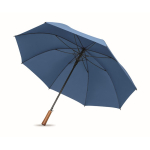Automatischer windfester Pongee-Regenschirm mit geradem Griff, Ø 137 farbe köngisblau dritte Ansicht