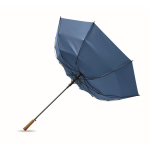 Automatischer windfester Pongee-Regenschirm mit geradem Griff, Ø 137 farbe köngisblau achte Ansicht