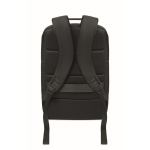 Laptoprucksack mit PU-Details und Trolley-Schlaufe für 15 Zoll farbe schwarz neunte Ansicht