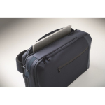 Laptoprucksack mit PU-Details und Trolley-Schlaufe für 15 Zoll farbe blau fünftes Detailbild