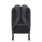 Laptoprucksack mit PU-Details und Trolley-Schlaufe für 15 Zoll farbe blau neunte Ansicht