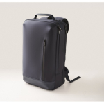Laptoprucksack mit PU-Details und Trolley-Schlaufe für 15 Zoll farbe blau Detailbild