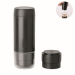 Tragbare Kaffeemaschine für gemahlenen Kaffee und Kapseln, 1.800 mAh farbe schwarz