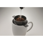 Wiederverwendbarer Kaffeefilter aus Edelstahl mit Etui farbe schwarz Hauptansicht
