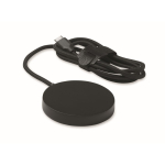 Magnetisches kabelloses Ladegerät mit festem 1 m USB-C-Kabel und 25 W farbe schwarz zweite Ansicht
