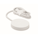 Magnetisches kabelloses Ladegerät mit festem 1 m USB-C-Kabel und 25 W farbe weiß zweite Ansicht