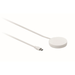 Magnetisches kabelloses Ladegerät mit festem 1 m USB-C-Kabel und 25 W farbe weiß fünfte Ansicht
