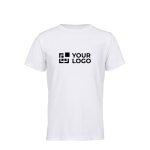 Kinder-Sportshirt aus recyceltem Polyester 150 g/m² SOL'S SPRINT farbe weiß Ansicht mit Druckbereich
