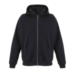 Unisex-Baumwollkapuzenjacke mit Reißverschluss 450 g/m² SOL'S LEGACY farbe schwarz