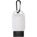 Sonnencreme LSF 30 mit Karabiner und Vanilleduft, 30 ml farbe schwarz zweite Vorderansicht