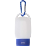 Sonnencreme LSF 30 mit Karabiner und Vanilleduft, 30 ml farbe blau zweite Vorderansicht