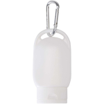 Sonnencreme LSF 30 mit Karabiner und Vanilleduft, 30 ml farbe weiß zweite Vorderansicht