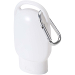 Sonnencreme LSF 30 mit Karabiner und Vanilleduft, 30 ml farbe weiß