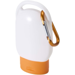 Sonnencreme LSF 30 mit Karabiner und Vanilleduft, 30 ml farbe orange
