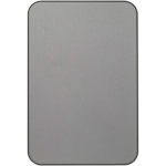 Magnetische Powerbank mit kabelloser Ladefunktion, 5.000 mAh farbe glänzendes silber zweite Vorderansicht