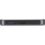 Magnetische Powerbank mit kabelloser Ladefunktion, 5.000 mAh farbe glänzendes silber Detailansicht 1