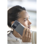 Magnetische Powerbank mit kabelloser Ladefunktion, 5.000 mAh farbe glänzendes silber Lifestyle-Bild