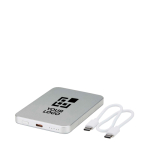 Magnetische Powerbank mit kabelloser Ladefunktion, 5.000 mAh Ansicht mit Druckbereich
