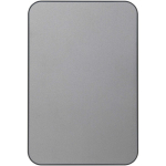 Magnetische Powerbank aus recyceltem Aluminium, 10.000 mAh farbe glänzendes silber zweite Vorderansicht