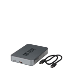 Magnetische Powerbank aus recyceltem Aluminium, 10.000 mAh Ansicht mit Druckbereich