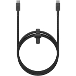Xtorm USB-C-Ladekabel aus geflochtenem Nylon mit Power Delivery bis 100 W farbe schwarz zweite Vorderansicht