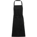 Baumwollschürze mit Doppeltasche, 200 g/m² farbe schwarz