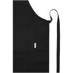 Baumwollschürze mit Doppeltasche, 200 g/m² farbe schwarz Detailansicht 1