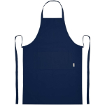 Baumwollschürze mit Doppeltasche, 200 g/m² farbe marineblau zweite Vorderansicht