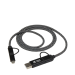 Magnetisches 5-in-1-Ladekabel, 100 cm, mit Schnellladefunktion bis 65 W Ansicht mit Druckbereich