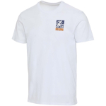 Unisex-Kurzarm-T-Shirt aus Bio-Baumwolle, 160 g/m², Elevate farbe weiß Ansicht mit Siebdruck