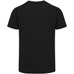 Unisex-T-Shirt mit Rundhalsausschnitt aus Bio-Baumwolle und Elasthan, 200 g/m², Elevate farbe schwarz zweite Rückansicht