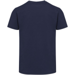 Unisex-T-Shirt mit Rundhalsausschnitt aus Bio-Baumwolle und Elasthan, 200 g/m², Elevate farbe marineblau zweite Rückansicht