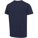 Unisex-T-Shirt mit Rundhalsausschnitt aus Bio-Baumwolle und Elasthan, 200 g/m², Elevate farbe marineblau dritte Rückansicht