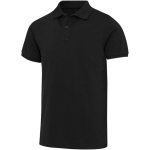 Unisex-Kurzarm-Poloshirt aus Baumwollmischgewebe, 220 g/m², Elevate farbe schwarz