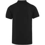 Unisex-Kurzarm-Poloshirt aus Baumwollmischgewebe, 220 g/m², Elevate farbe schwarz zweite Rückansicht