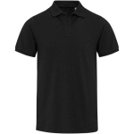 Unisex-Kurzarm-Poloshirt aus Baumwollmischgewebe, 220 g/m², Elevate farbe schwarz zweite Vorderansicht