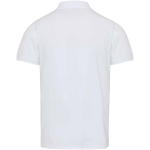 Unisex-Kurzarm-Poloshirt aus Baumwollmischgewebe, 220 g/m², Elevate farbe weiß zweite Rückansicht