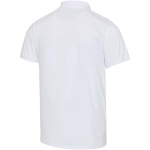 Unisex-Kurzarm-Poloshirt aus Baumwollmischgewebe, 220 g/m², Elevate farbe weiß dritte Rückansicht