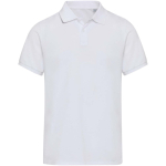 Unisex-Kurzarm-Poloshirt aus Baumwollmischgewebe, 220 g/m², Elevate farbe weiß zweite Vorderansicht