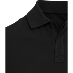 Unisex-Kurzarm-Poloshirt aus zertifizierter Bio-Baumwolle, 180 g/m², Elevate farbe schwarz Detailansicht 1