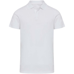 Unisex-Kurzarm-Poloshirt aus zertifizierter Bio-Baumwolle, 180 g/m², Elevate farbe weiß zweite Vorderansicht