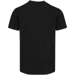 Unisex-T-Shirt mit V-Ausschnitt aus Bio-Baumwolle und Elasthan, 200 g/m², Elevate farbe schwarz zweite Rückansicht